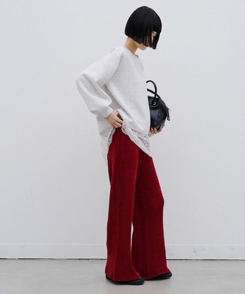 CIAOPANIC TYPY（チャオパニックティピー）の「∴【SML展開】モールニットフレアパンツ（その他パンツ・レディース・ブラック/ブラウン/グレー/レッド・SMALL/MEDIUM/LARGE）」の7枚目の写真