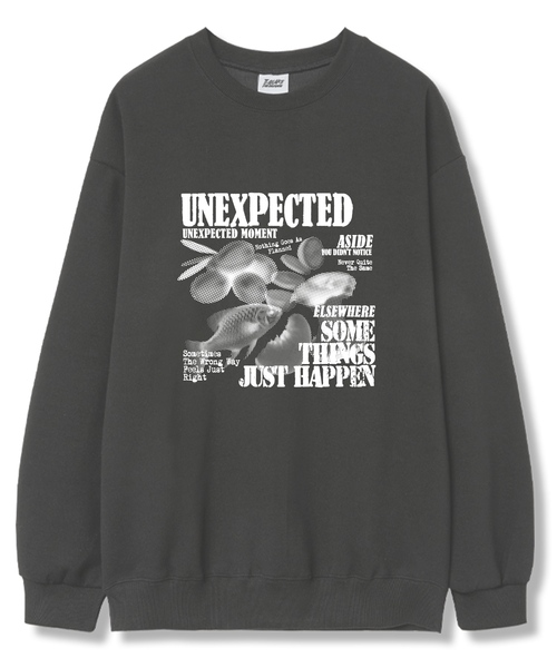 TI.GLAKE(ティーグレイク)の「A.SIDE オーバーサイズ 裏毛スウェットTシャツ 6カラー(スウェット・レディース・ブラック/ネイビー/ブラウン/グレー/クリーム/チャコール・LARGE/X-LARGE/XX-LARGE)」の3枚目の写真