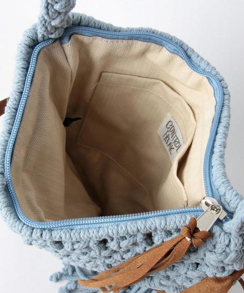 Another Edition（アナザーエディション）の「CASSELINマクラメ編みショルダー/CASSELIN MACRAME SHLD◆（ショルダーバッグ・レディース・オフホワイト/ベージュ/ライトブルー・FREE）」の9枚目の写真