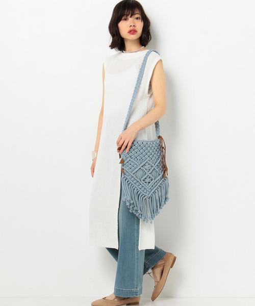 Another Edition（アナザーエディション）の「CASSELINマクラメ編みショルダー/CASSELIN MACRAME SHLD◆（ショルダーバッグ・レディース・オフホワイト/ベージュ/ライトブルー・FREE）」の10枚目の写真