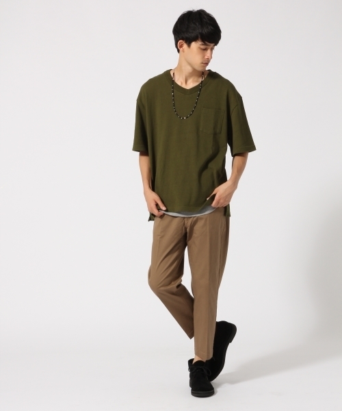 RAGEBLUE（レイジブルー）の「【日本製コットン使用】ストレッチチノアンクルパンツ/726249（その他パンツ・メンズ・キャメル/ネイビー/オリーブ/ブラック・SMALL/LARGE/MEDIUM）」の10枚目の写真