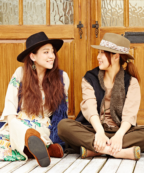 チャイハネ（チャイハネ）の「【チャイハネ】バンダナ柄テープつば広ハット（ハット・レディース・ブラウン/カーキ・FREE）」の11枚目の写真