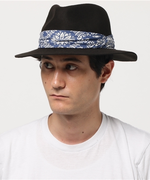 チャイハネ（チャイハネ）の「【チャイハネ】バンダナ柄テープつば広ハット（ハット・レディース・ブラウン/カーキ・FREE）」の10枚目の写真