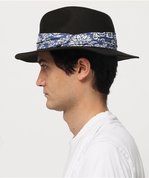 チャイハネ（チャイハネ）の「【チャイハネ】バンダナ柄テープつば広ハット（ハット・レディース・ブラウン/カーキ・FREE）」の3枚目の写真