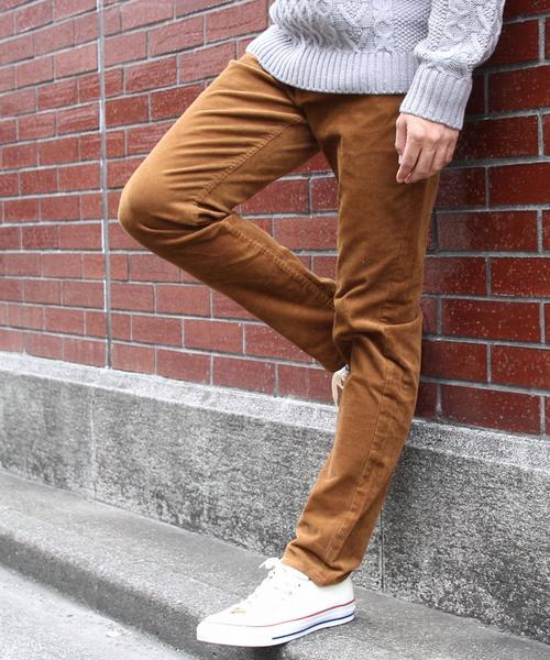 coen(コーエン)の「サンタモニカスタイルコーデュロイストレッチスリムパンツ(その他パンツ・メンズ・ホワイト/グレー/ブラウン/ダークグリーン/ネイビー/ライトブルー・X-SMALL/LARGE/SMALL/MEDIUM/X-LARGE)」の3枚目の写真