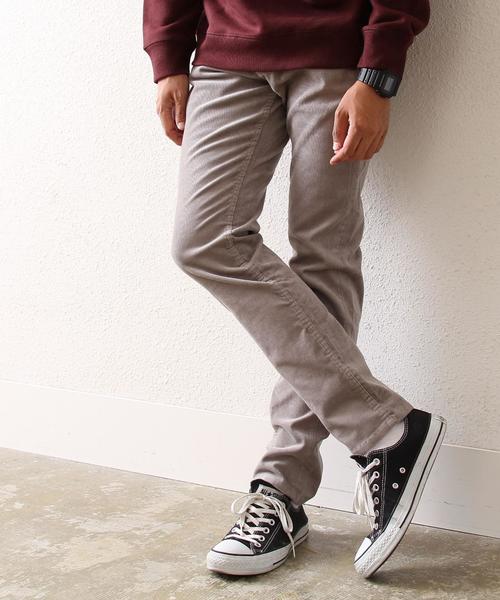 coen(コーエン)の「サンタモニカスタイルコーデュロイストレッチスリムパンツ(その他パンツ・メンズ・ホワイト/グレー/ブラウン/ダークグリーン/ネイビー/ライトブルー・X-SMALL/LARGE/SMALL/MEDIUM/X-LARGE)」の2枚目の写真
