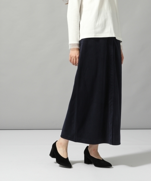 HARE（ハレ）の「ベロアペンシルスカート(HARE)（スカート・レディース・グレー/ネイビー・MEDIUM/SMALL）」の12枚目の写真