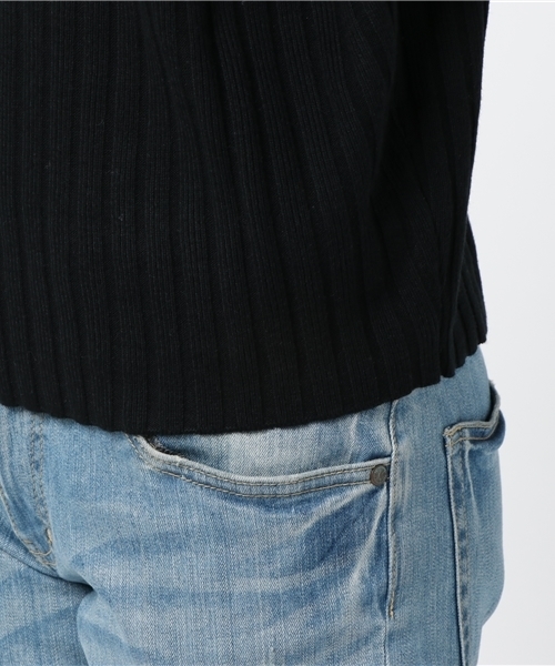 MOUSSY（マウジー）の「HI NECK RIB SWEATER（ニット/セーター・レディース・ピンク/ブラック/ベージュ/オフホワイト・FREE）」の10枚目の写真