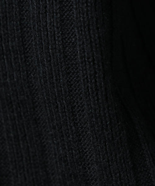 MOUSSY（マウジー）の「HI NECK RIB SWEATER（ニット/セーター・レディース・ピンク/ブラック/ベージュ/オフホワイト・FREE）」の11枚目の写真