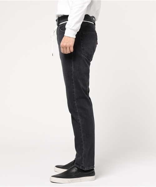 SHIPS JET BLUE（シップスジェットブルー）の「SHIPS JET BLUE: スタンダート ブラック デニム（デニムパンツ・メンズ・ブラック・SMALL/LARGE/MEDIUM）」の2枚目の写真