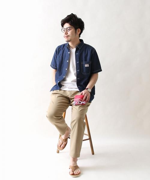 coen(コーエン)の「SMITH別注半袖ワークシャツ(シャツ/ブラウス・メンズ・ネイビー/ストライプ・X-LARGE/LARGE/MEDIUM/SMALL)」の13枚目の写真