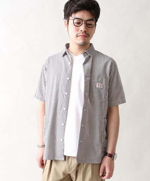 coen(コーエン)の「SMITH別注半袖ワークシャツ(シャツ/ブラウス・メンズ・ネイビー/ストライプ・X-LARGE/LARGE/MEDIUM/SMALL)」の14枚目の写真