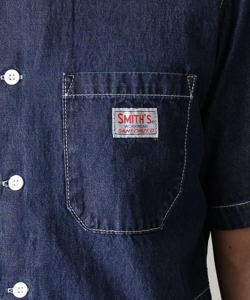 coen(コーエン)の「SMITH別注半袖ワークシャツ(シャツ/ブラウス・メンズ・ネイビー/ストライプ・X-LARGE/LARGE/MEDIUM/SMALL)」の10枚目の写真