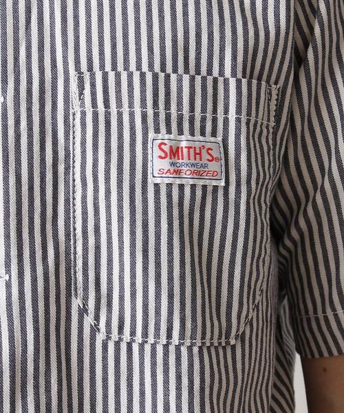 coen(コーエン)の「SMITH別注半袖ワークシャツ(シャツ/ブラウス・メンズ・ネイビー/ストライプ・X-LARGE/LARGE/MEDIUM/SMALL)」の11枚目の写真