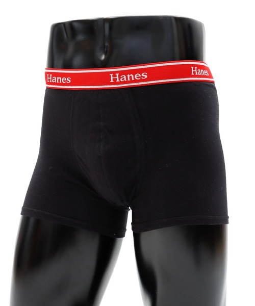HANES(ヘインズ)の「【Hanes/ヘインズ】メンズ グローバルバリューライン ボクサーブリーフ(ボクサーパンツ・メンズ・ブラック/ヘザーグレー/ブラック×レッド/ネイビー/ブラック系その他/グレー系その他/ブラック×ブルー/ブラック×グリーン・X-LARGE/LARGE/MEDIUM)」の3枚目の写真