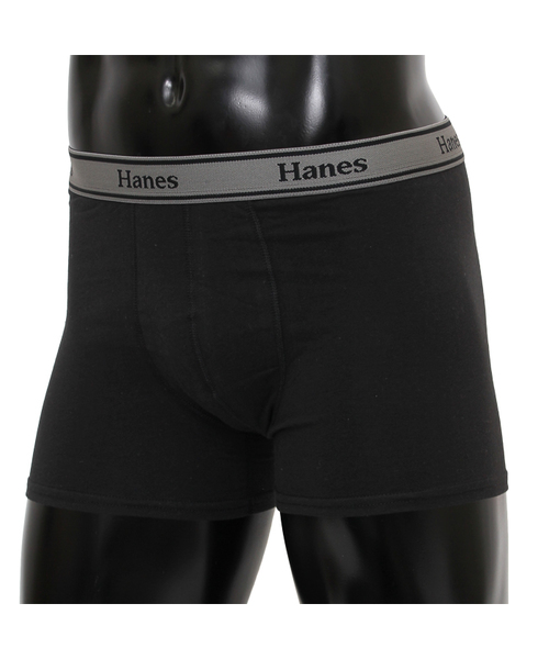 HANES(ヘインズ)の「【Hanes/ヘインズ】メンズ グローバルバリューライン ボクサーブリーフ(ボクサーパンツ・メンズ・ブラック/ヘザーグレー/ブラック×レッド/ネイビー/ブラック系その他/グレー系その他/ブラック×ブルー/ブラック×グリーン・X-LARGE/LARGE/MEDIUM)」の2枚目の写真
