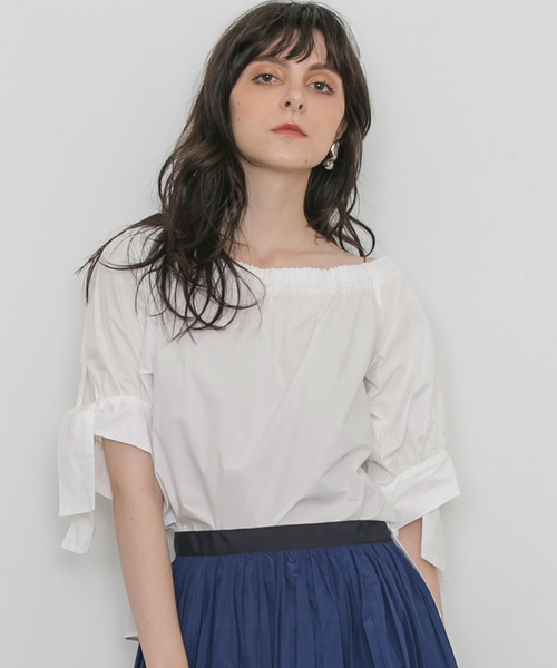 Studious オフショルダーリボンブラウス シャツ ブラウス Studious ステュディオス のファッション通販 Zozotown