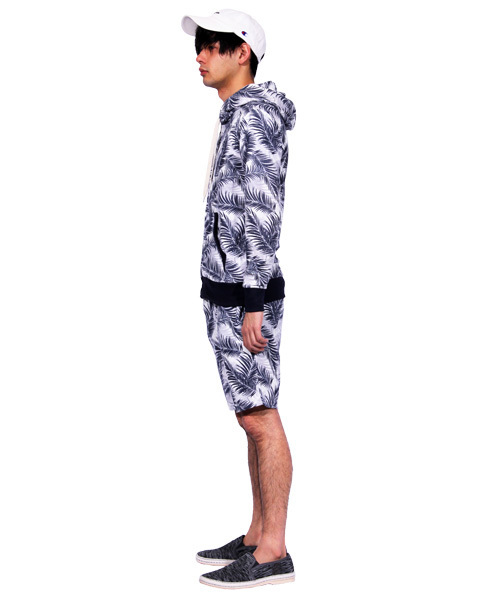 ８(eight)（エイト）の「総柄 ジップパーカー ショートパンツ セットアップ（パーカー・メンズ・B/D/E/A/C・MEDIUM/X-LARGE/LARGE）」の19枚目の写真