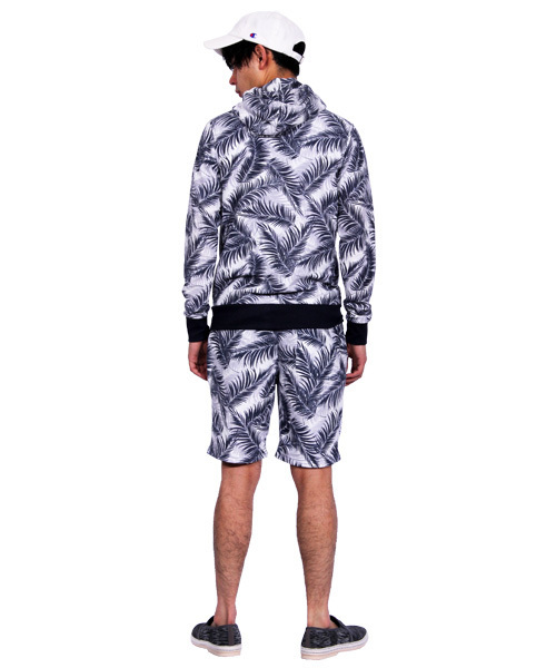 ８(eight)（エイト）の「総柄 ジップパーカー ショートパンツ セットアップ（パーカー・メンズ・B/D/E/A/C・MEDIUM/X-LARGE/LARGE）」の20枚目の写真