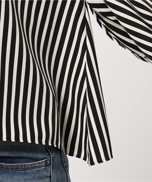 GUILD PRIME（ギルドプライム）の「【GUILD PRIME】WOMENS リボンスリーブブラウス（シャツ/ブラウス・レディース・トップグレー・34/36）」の7枚目の写真