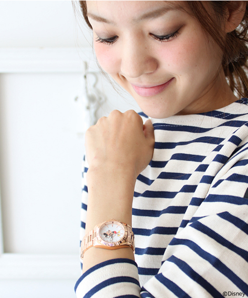 BEAMS × OVER THE STRIPES ミッキー 腕時計 ゴールド 楽天市場】【新品同様】OVER THE STRiPES (オーバーザストライプ