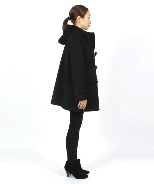 green label relaxing（グリーンレーベルリラクシング）の「［NET限定］GO W/MLTN DFL Aライン ダッフルコート（ダッフルコート・レディース・ブラック/グレー/ベージュ・38/40/42）」の5枚目の写真