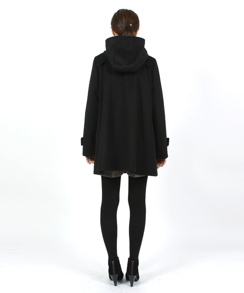 green label relaxing（グリーンレーベルリラクシング）の「［NET限定］GO W/MLTN DFL Aライン ダッフルコート（ダッフルコート・レディース・ブラック/グレー/ベージュ・38/40/42）」の6枚目の写真