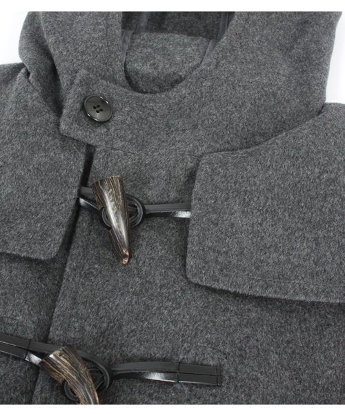 green label relaxing（グリーンレーベルリラクシング）の「［NET限定］GO W/MLTN DFL Aライン ダッフルコート（ダッフルコート・レディース・ブラック/グレー/ベージュ・38/40/42）」の7枚目の写真