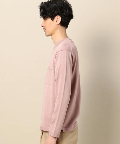 BEAUTY&YOUTH UNITED ARROWS（ビューティーアンドユースユナイテッドアローズ）の「BY ウォッシャブル 1ポケット ニット o（ニット/セーター・メンズ・ベージュ/ネイビー/ライトピンク・SMALL/X-LARGE/LARGE/MEDIUM）」の5枚目の写真