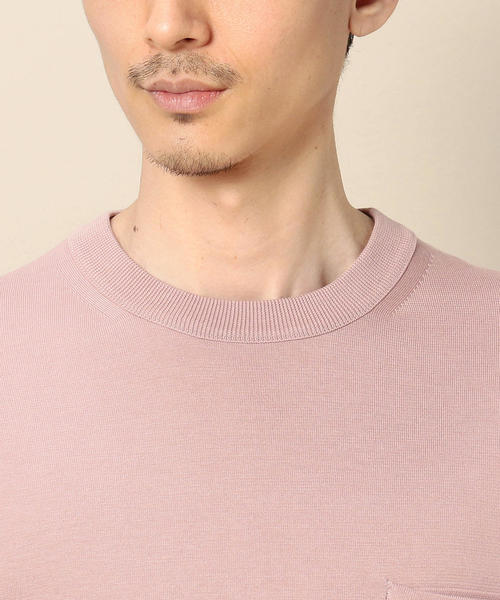 BEAUTY&YOUTH UNITED ARROWS（ビューティーアンドユースユナイテッドアローズ）の「BY ウォッシャブル 1ポケット ニット o（ニット/セーター・メンズ・ベージュ/ネイビー/ライトピンク・SMALL/X-LARGE/LARGE/MEDIUM）」の9枚目の写真
