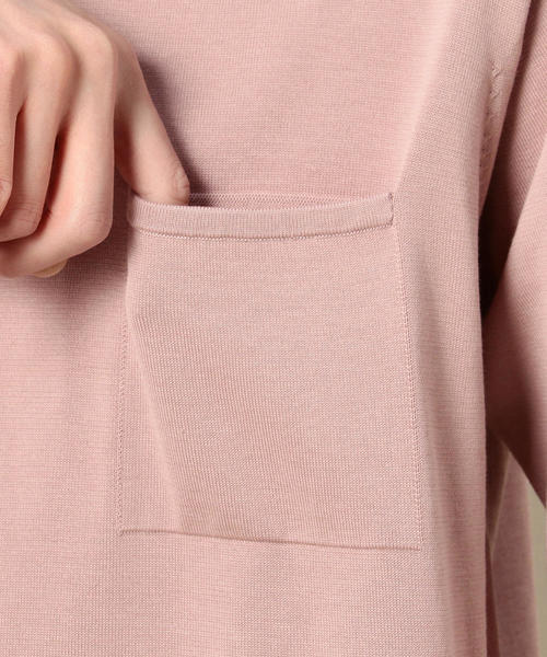BEAUTY&YOUTH UNITED ARROWS（ビューティーアンドユースユナイテッドアローズ）の「BY ウォッシャブル 1ポケット ニット o（ニット/セーター・メンズ・ベージュ/ネイビー/ライトピンク・SMALL/X-LARGE/LARGE/MEDIUM）」の16枚目の写真