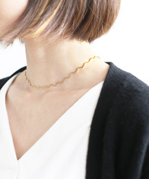 ANEMONE（アネモネ）の「ウェーブメタルネックレス（ネックレス）」