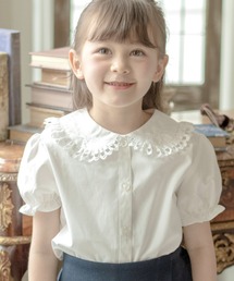 Catherine Cottage | 日本製フォーマルレース衿半袖ブラウス(シャツ/ブラウス)