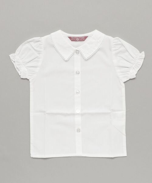 Catherine Cottage（キャサリンコテージ）の「日本製フォーマルレース衿半袖ブラウス（シャツ/ブラウス・キッズ・ホワイト系その他3/ホワイト系その他/ホワイト系その他2・140/100/110/120/130）」の8枚目の写真