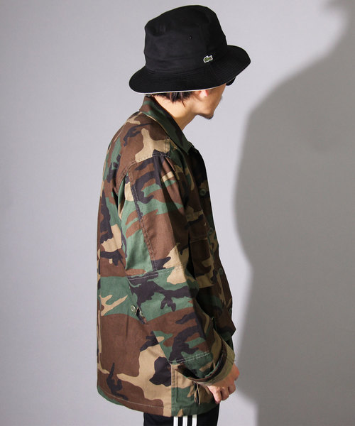 LACOSTE(ラコステ)の「【 LACOSTE / ラコステ 】 リバーシブル バケットハット(ハット・メンズ・ブラック/ベージュ/ネイビー・FREE)」の4枚目の写真