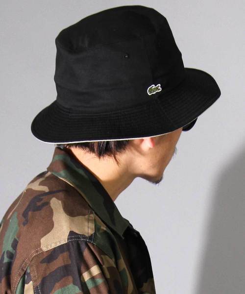 LACOSTE(ラコステ)の「【 LACOSTE / ラコステ 】 リバーシブル バケットハット(ハット・メンズ・ブラック/ベージュ/ネイビー・FREE)」の21枚目の写真