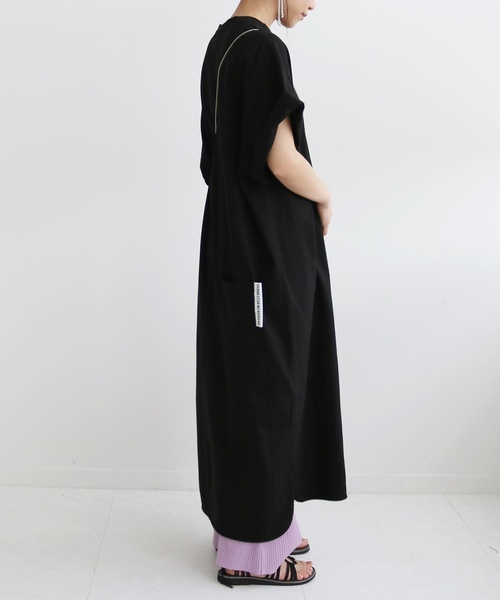 SLOBE citron.（スローブシトロン）の「SLOBE citron.BIG PIS ワンピース◆（ワンピース・レディース・ブラック/ダークラベンダー・FREE）」の9枚目の写真