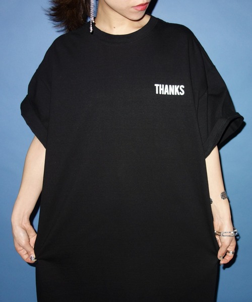 SLOBE citron.（スローブシトロン）の「SLOBE citron.BIG PIS ワンピース◆（ワンピース・レディース・ブラック/ダークラベンダー・FREE）」の6枚目の写真