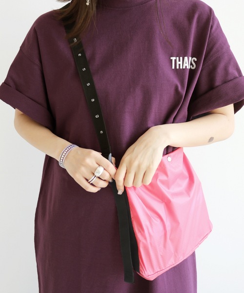 SLOBE citron.（スローブシトロン）の「SLOBE citron.BIG PIS ワンピース◆（ワンピース・レディース・ブラック/ダークラベンダー・FREE）」の4枚目の写真