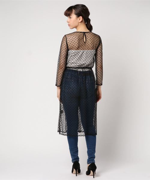 kaene（カエン）の「ドットチュールインナーワンピース（ドレス）」 - WEAR 