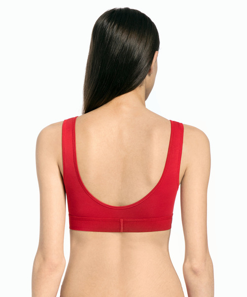 Calvin Klein Underwear（カルバンクラインアンダーウェア）の「MONOGRAM ライトラインド ブラレット（スポーツブラ・レディース・グレー/ブラック/パープル/レッド/ホワイト・M/L/S）」の11枚目の写真