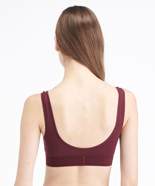 Calvin Klein Underwear（カルバンクラインアンダーウェア）の「MONOGRAM ライトラインド ブラレット（スポーツブラ・レディース・グレー/ブラック/パープル/レッド/ホワイト・M/L/S）」の12枚目の写真