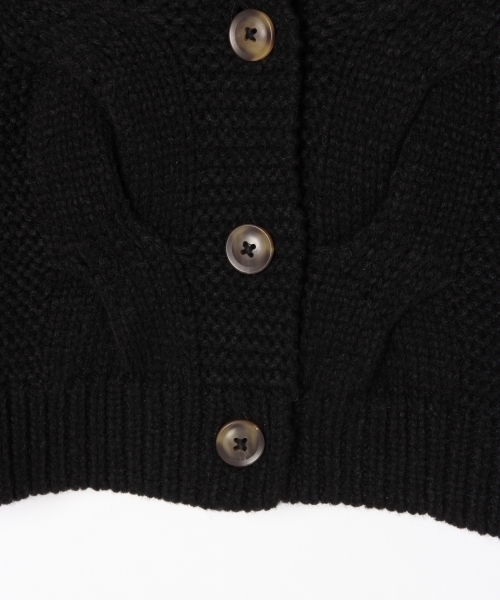 GLOBAL WORK（グローバルワーク）の「【キッズ】ケーブルショートカーデ/801482（カーディガン/ボレロ・キッズ・ホワイト/ブラック/レッド・MEDIUM/LARGE/X-LARGE）」の8枚目の写真
