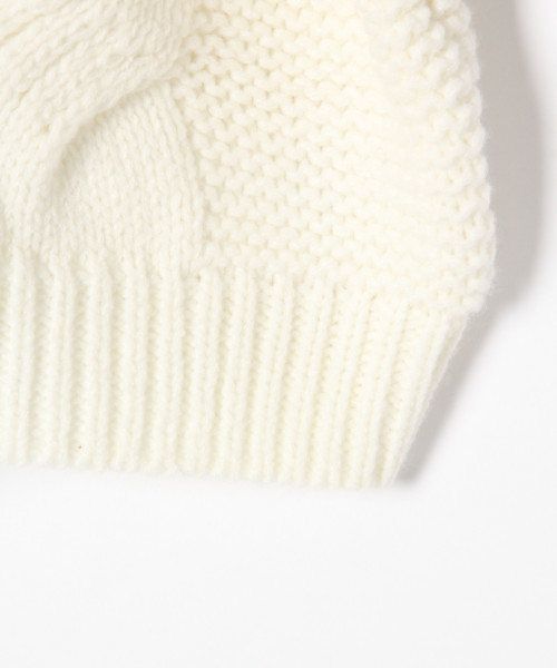 GLOBAL WORK（グローバルワーク）の「【キッズ】ケーブルショートカーデ/801482（カーディガン/ボレロ・キッズ・ホワイト/ブラック/レッド・MEDIUM/LARGE/X-LARGE）」の14枚目の写真