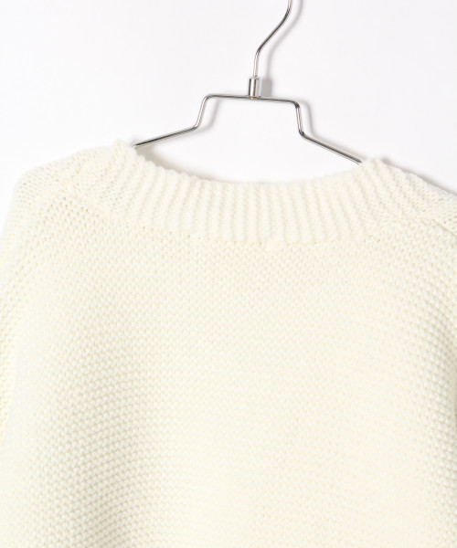 GLOBAL WORK（グローバルワーク）の「【キッズ】ケーブルショートカーデ/801482（カーディガン/ボレロ・キッズ・ホワイト/ブラック/レッド・MEDIUM/LARGE/X-LARGE）」の13枚目の写真