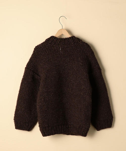 coen（コーエン）の「ハンドニットケーブルカーディガン（カーディガン/ボレロ・レディース・オフホワイト/ダークブラウン・FREE）」の12枚目の写真