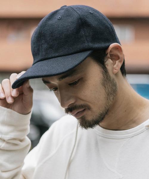 ROOPTOKYO(ループトウキョウ)の「6 PANEL WOOL CAP(キャップ・メンズ・チャコールグレー/ブラック/ネイビー/グリーン・FREE)」の2枚目の写真