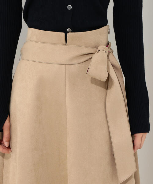 Jewel Changes（ジュエルチェンジズ）の「CS スウェードライク ボンディングスカート（スカート・レディース・ダークブラウン/ベージュ/マスタード・34/36/38）」の20枚目の写真