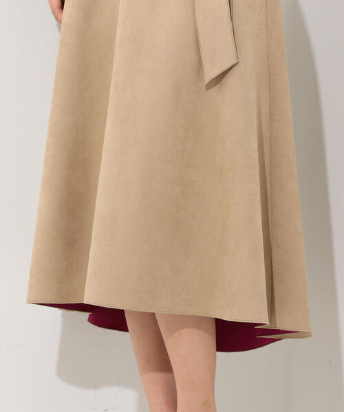 Jewel Changes（ジュエルチェンジズ）の「CS スウェードライク ボンディングスカート（スカート・レディース・ダークブラウン/ベージュ/マスタード・34/36/38）」の22枚目の写真