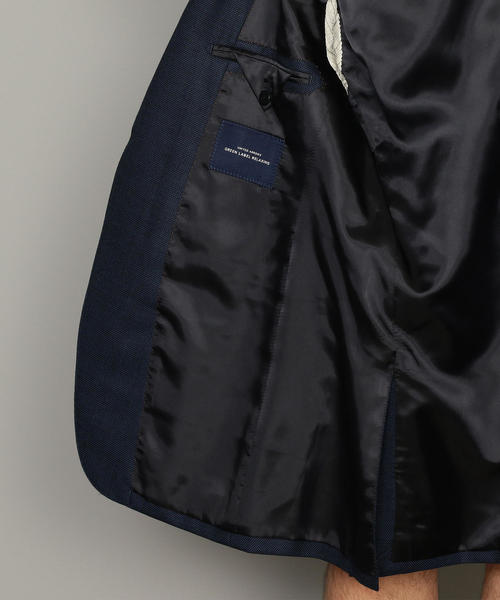 green label relaxing（グリーンレーベルリラクシング）の「KANGAROO ISLAND WOOL バーズアイ 2ボタン RV NT HP ジャケット ◆（スーツジャケット・メンズ・グレー/ロイヤルブルー・42/44/46/48/50/52）」の11枚目の写真